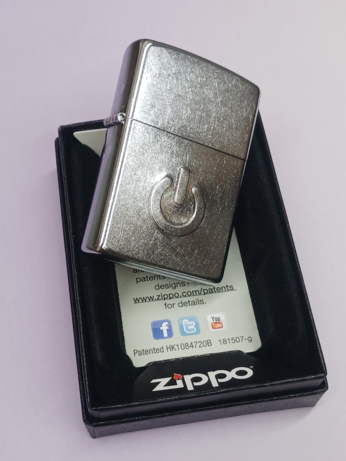 Zippo Street Chrome Power Button 28329