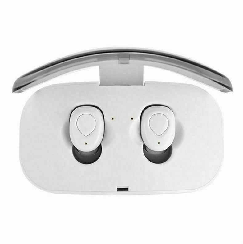 Wireless Earphones TWS Stereo in-Ear Headphones Bluetooth 5.0 Earbuds (White)