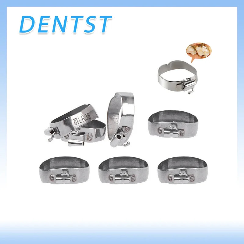 Buccal Tubes with Bands 80pcs Stainless Steel 1st Molar Roth MBT 0.022 Slot