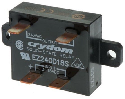 Crydom 18 A rms Solid State Relay, Zero Cross, Panel Mount SCR, 280 V, EZ240D18S
