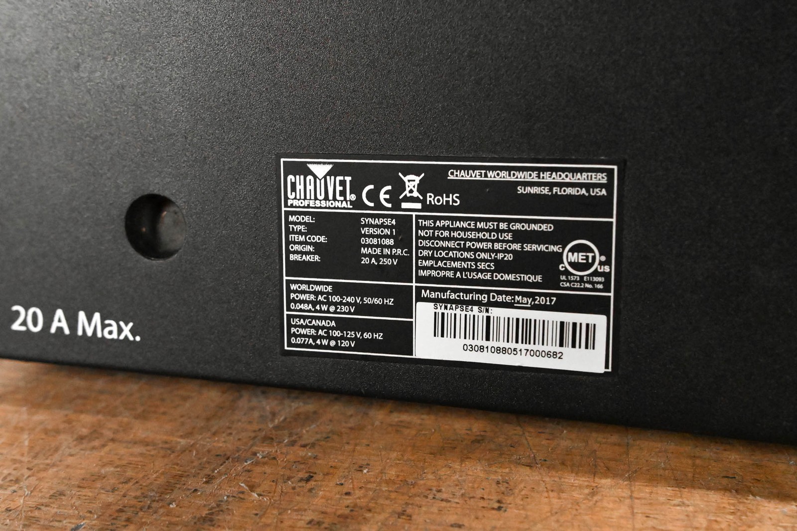 Chauvet Synapse 4 Intelligent DMX Relay Pack CG01P4D