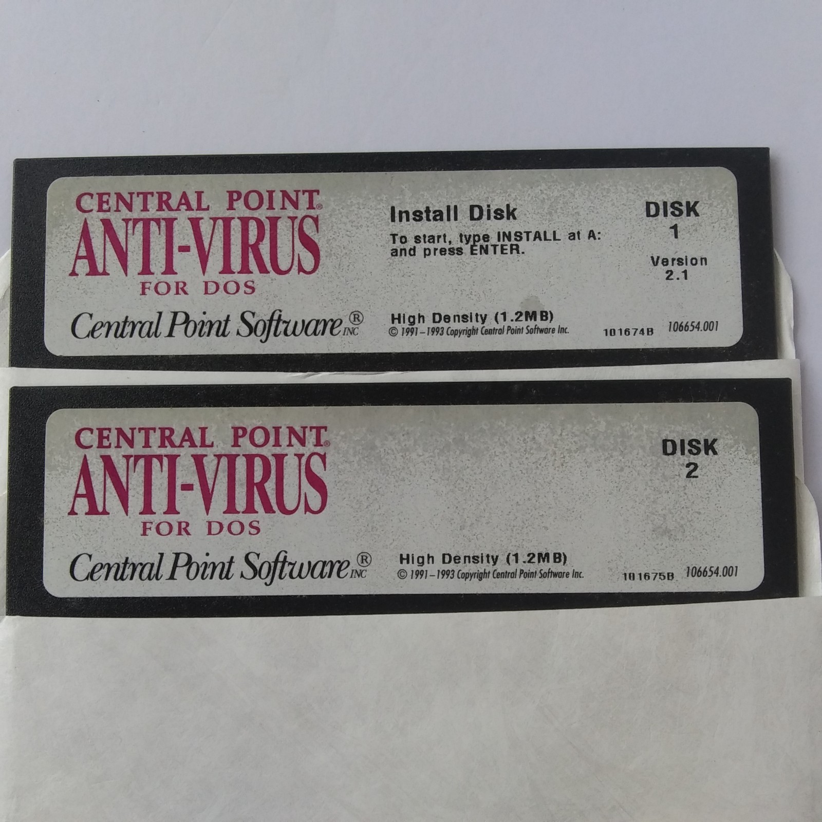 Central Point PC Tools Anti Virus DOS 5.25 Floppy Disk Lot Disk 1 2 4 5 6