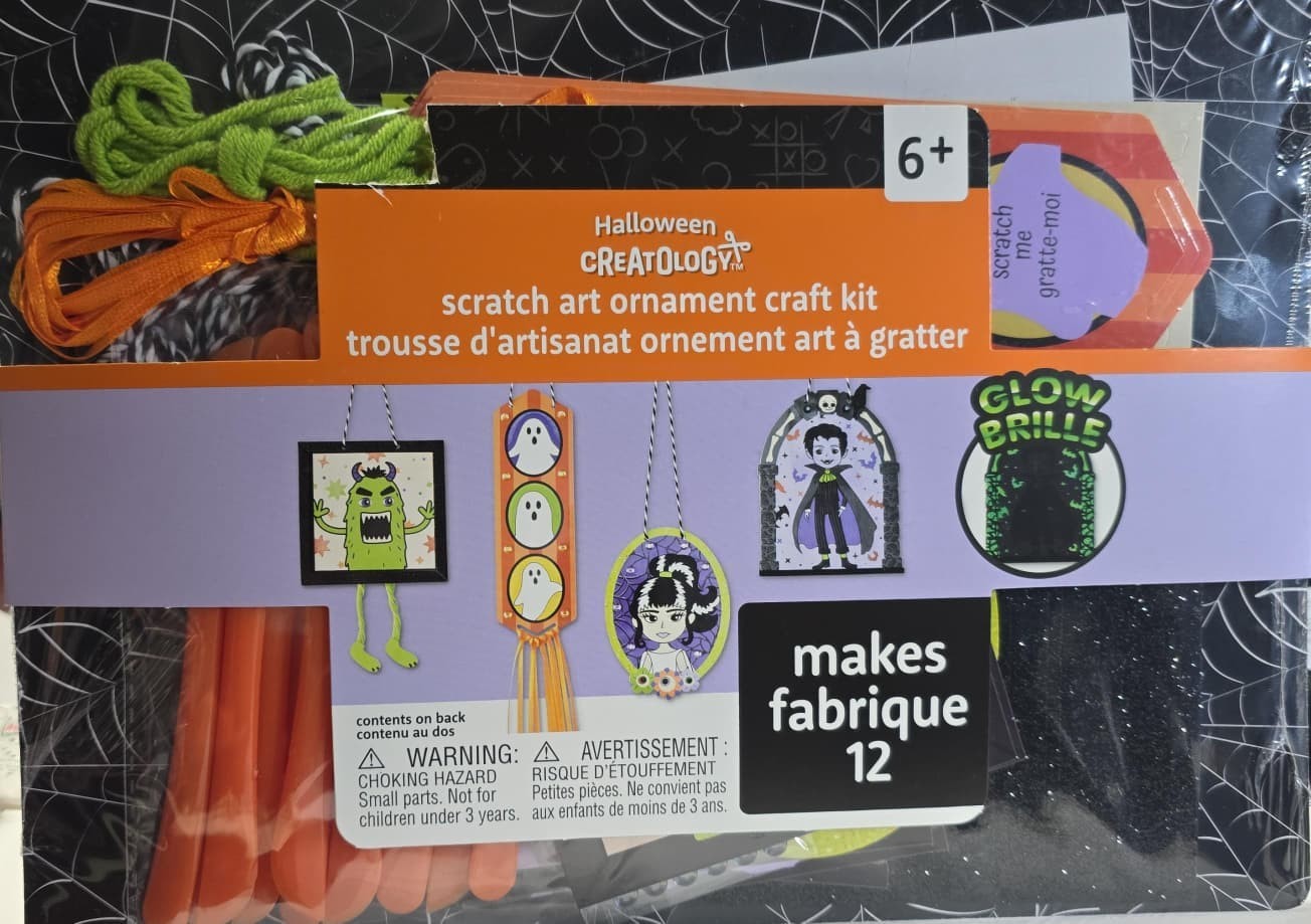 Creatology Glow-in-the-Dark Scratch Art Ornament Craft Kit