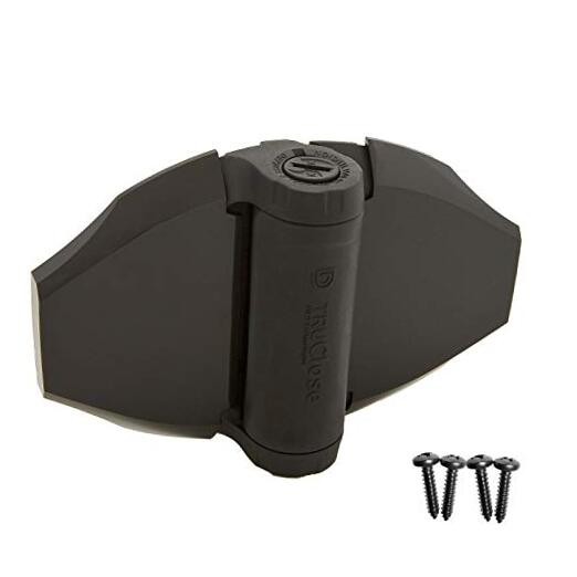 TCHD2S3BTS TruClose Adjustable gate gap: 3/8”–7/8” gate frame to post Black