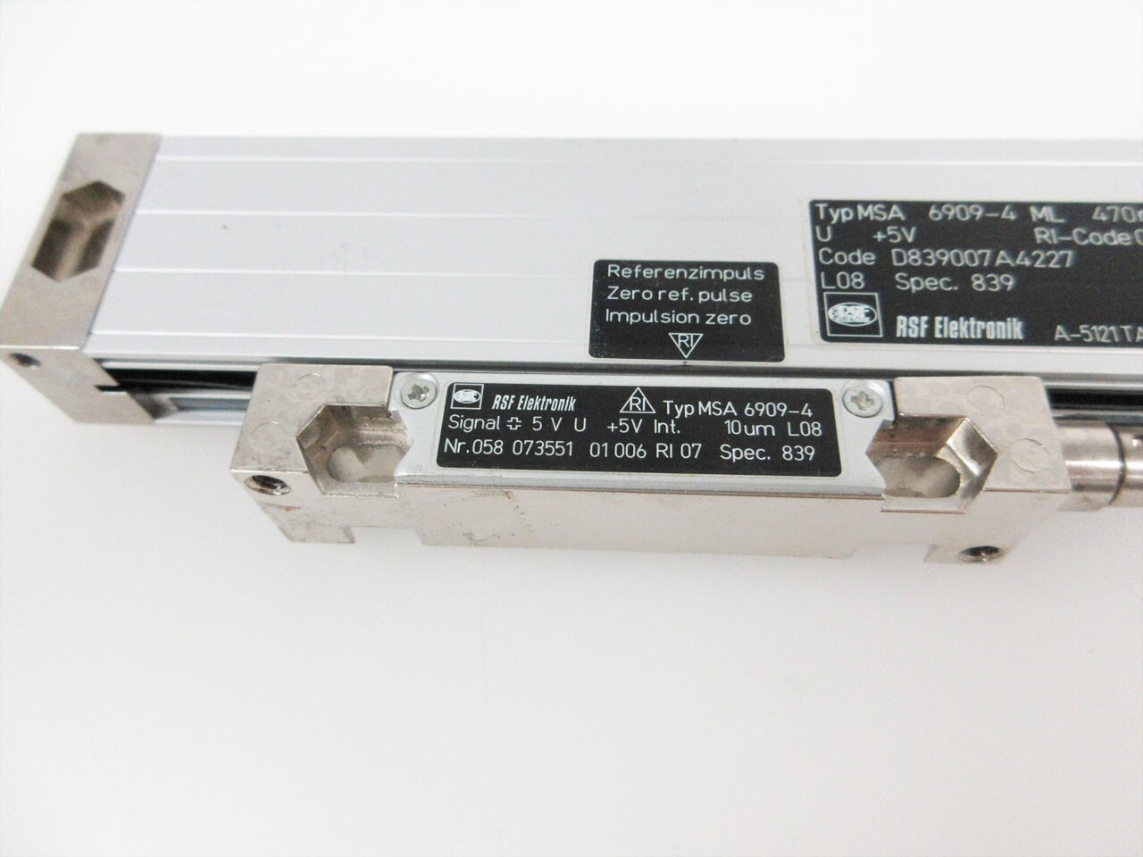 RSF ELEKTRONIK MSA 6909-4 ML 470mm SEALED LINEAR ENCODER 10 um 470 mm