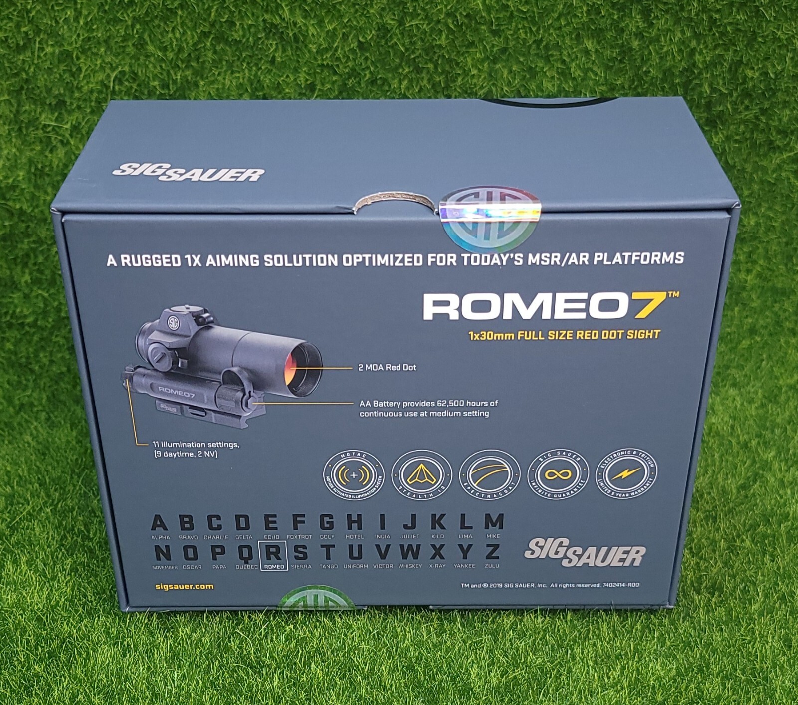 Sig Sauer ROMEO7 1x30mm Red Dot Sight w/ 3 MOA Dot Reticle - SOR71001