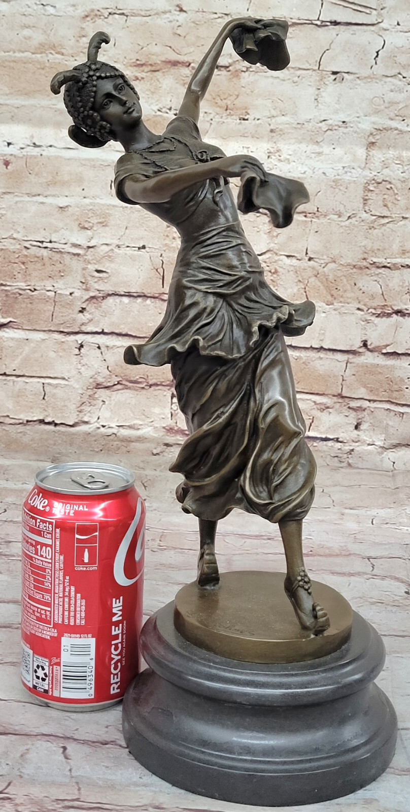 Art Deco Collectible Turkish Dancer Bronze Statue by CL J R Colinet Detailed