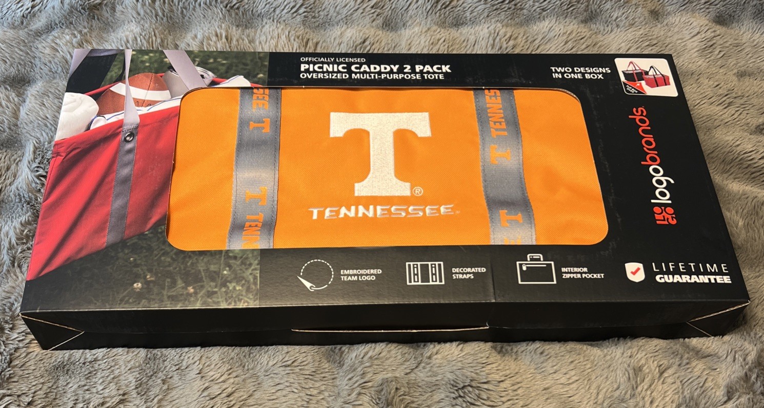 Logo Brands Tennessee Volunteers Picnic Caddy 2 Pack Tennessee