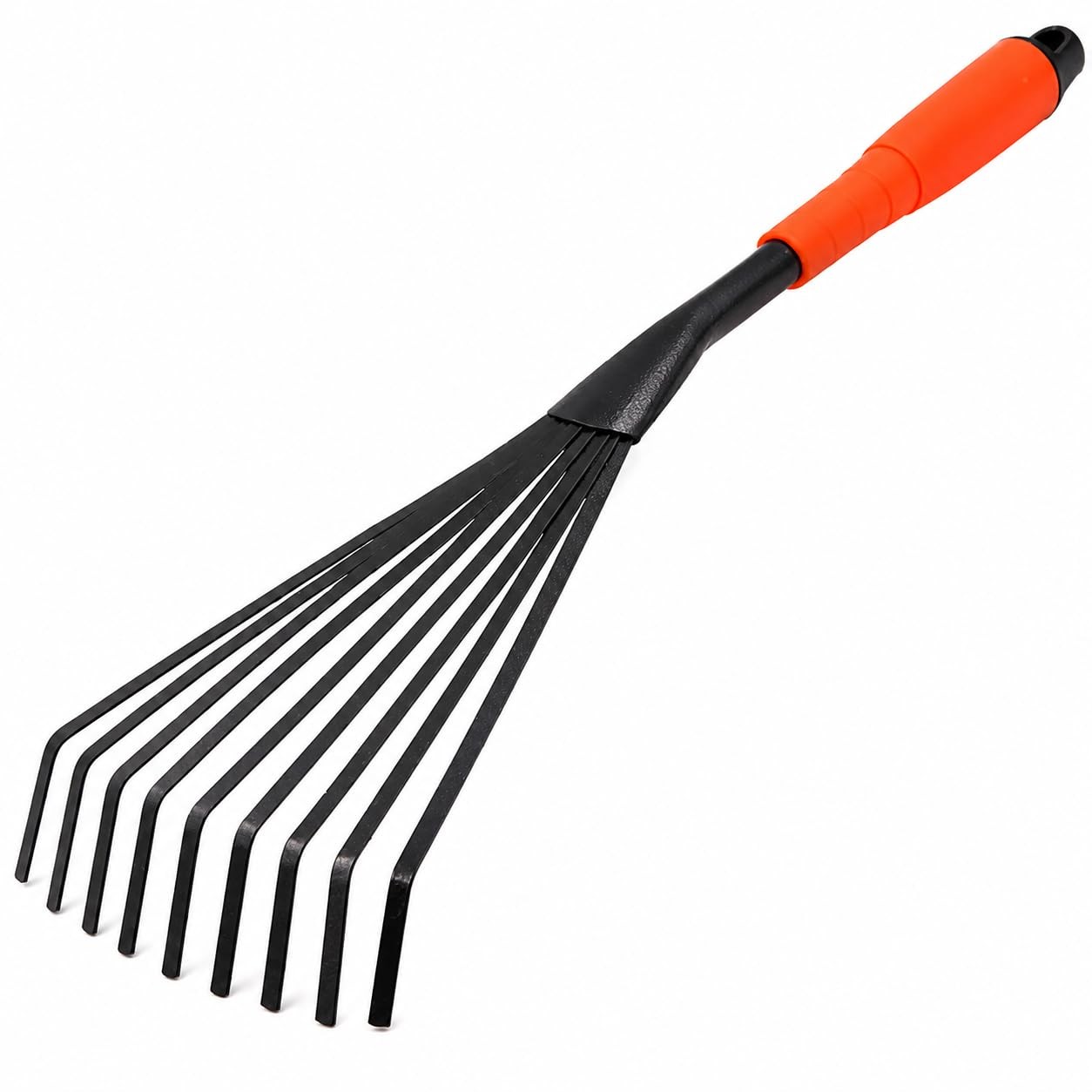 Hand Rake, 15.6 Inch Gardening Hand Tool with Ergonomic Handle and Hanging Ho...