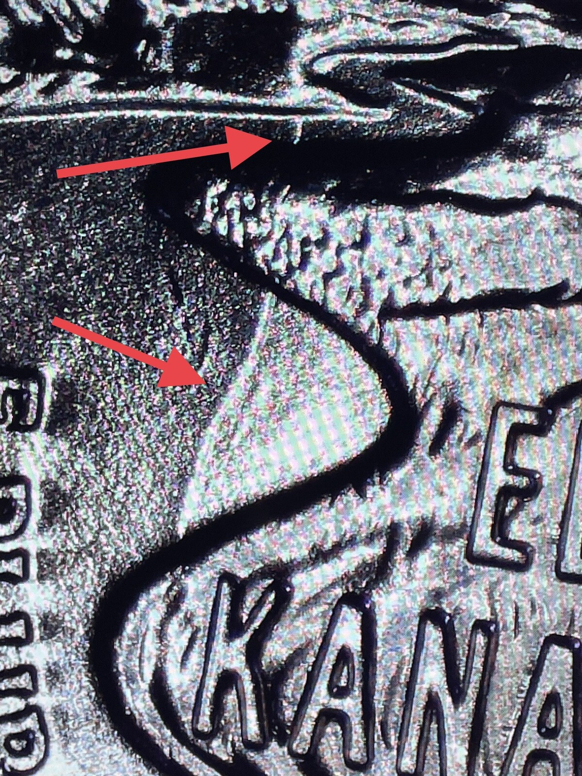 2023 P Edith Kanaka’ole Quarter BU “EDITH” Clashed Die Error