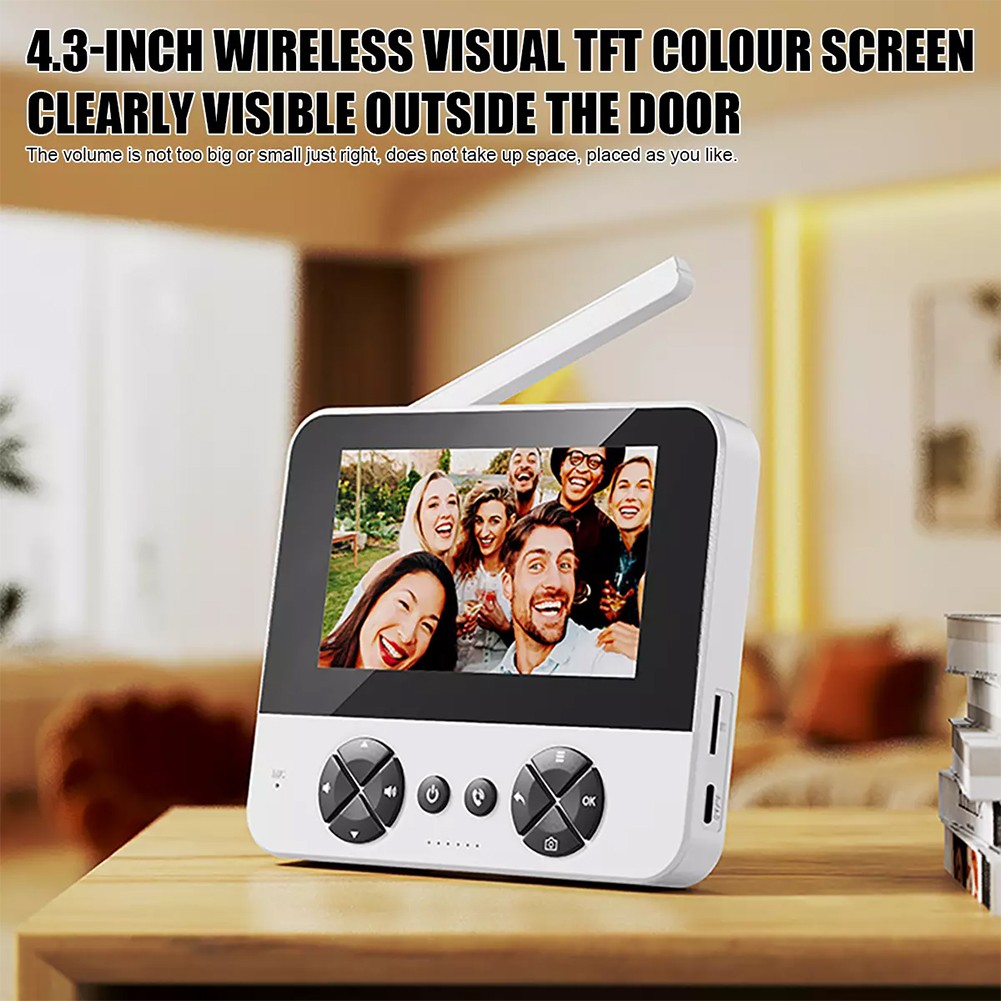 Smart Wireless Video Doorbell Phone Security Camera Door Bell Ring 2.4G Intercom