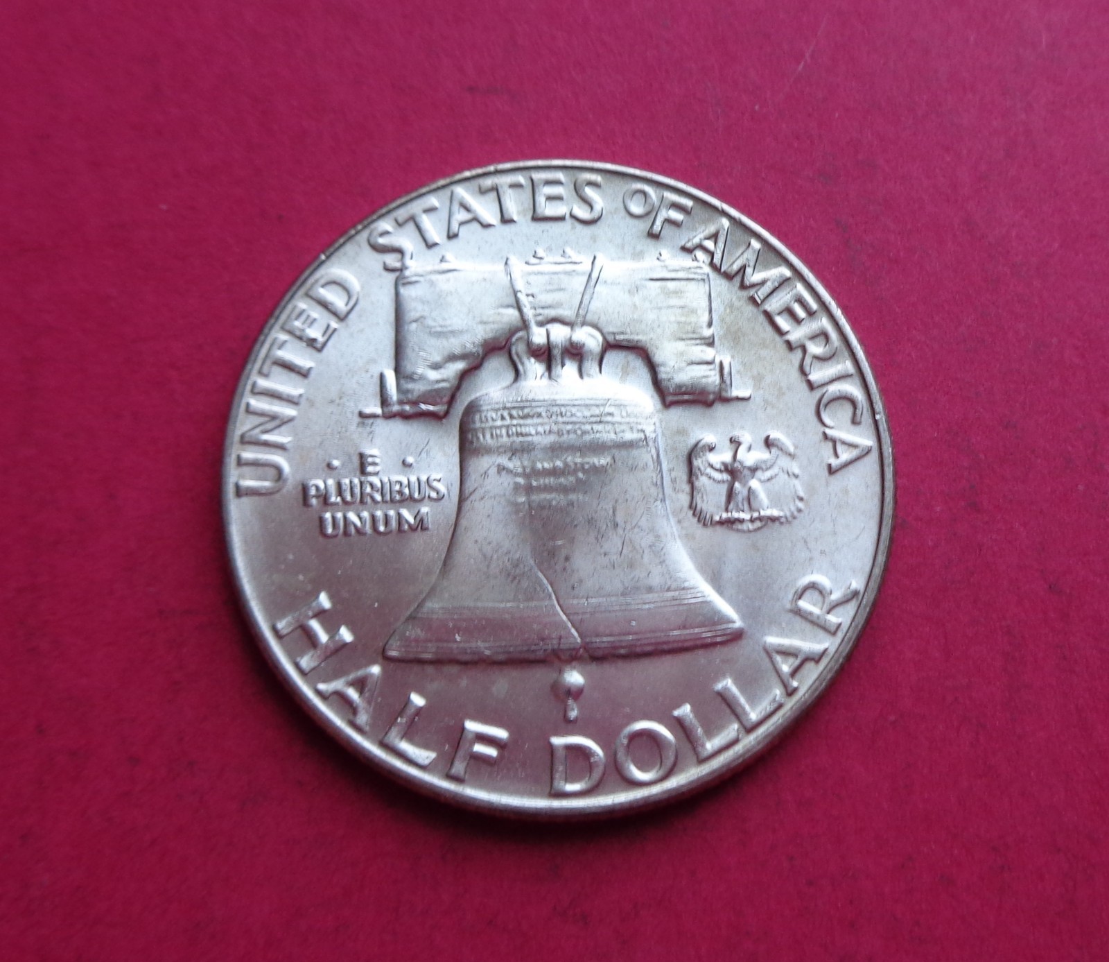 1962 BRILLIANT UNCIRCULATED 90% SILVER FRANKLIN HALF DOLLAR