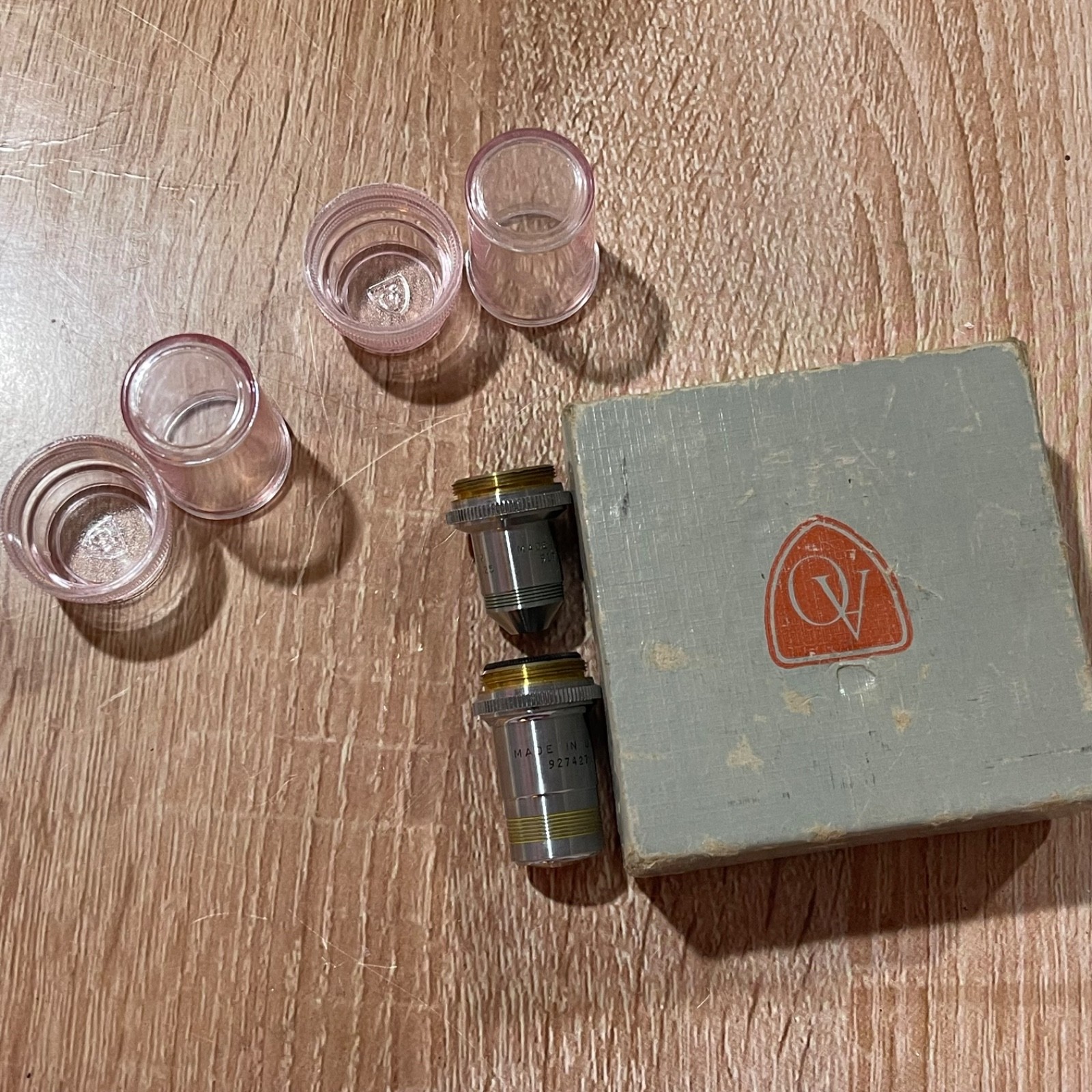AO Spencer Microscope Objectives Lens - Two Lens - 43X & 10X