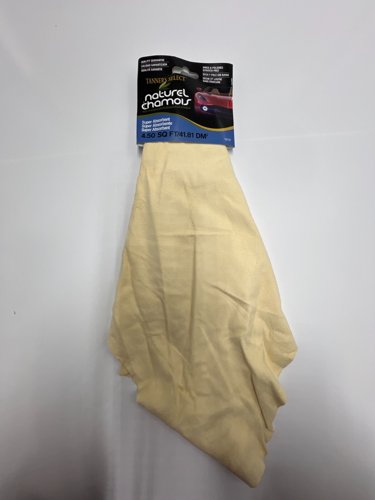 (QTY 2) Hopkins Tanner's Select 5.6 in. L X 6.5 in. W Sheep Skin Chamois TS75T