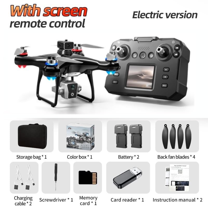 Hobby Drone With Screen On Controller, Airplane Helicopter With Dual