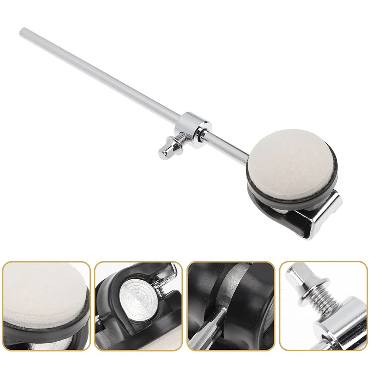Practical Musical Tool Percussion Felt Bass Drum Beater Jazz Drum Pedal Hammer
