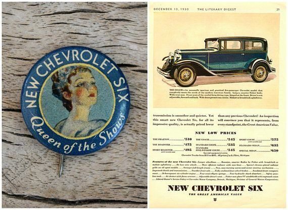 1930 New Chevy Six - Queen Of The Shows Pin - See Details - # EC 446