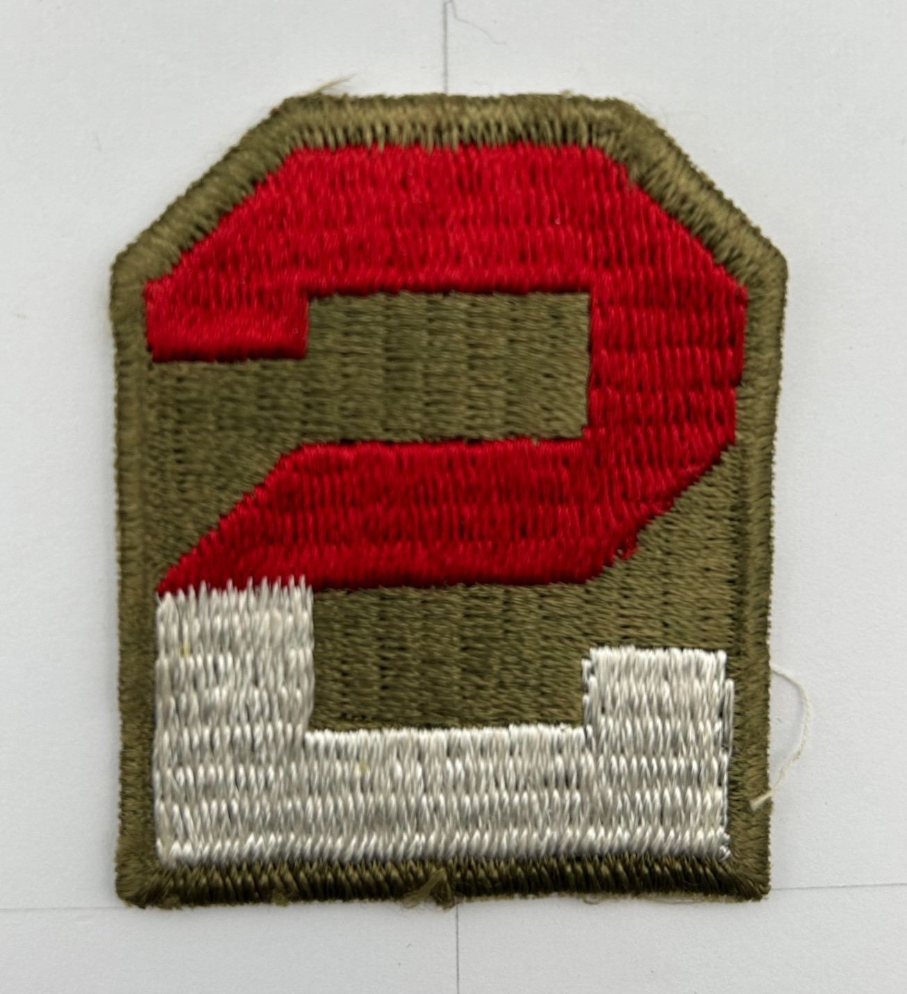 WW2 2nd Army Patch - Nice Ribbed Design