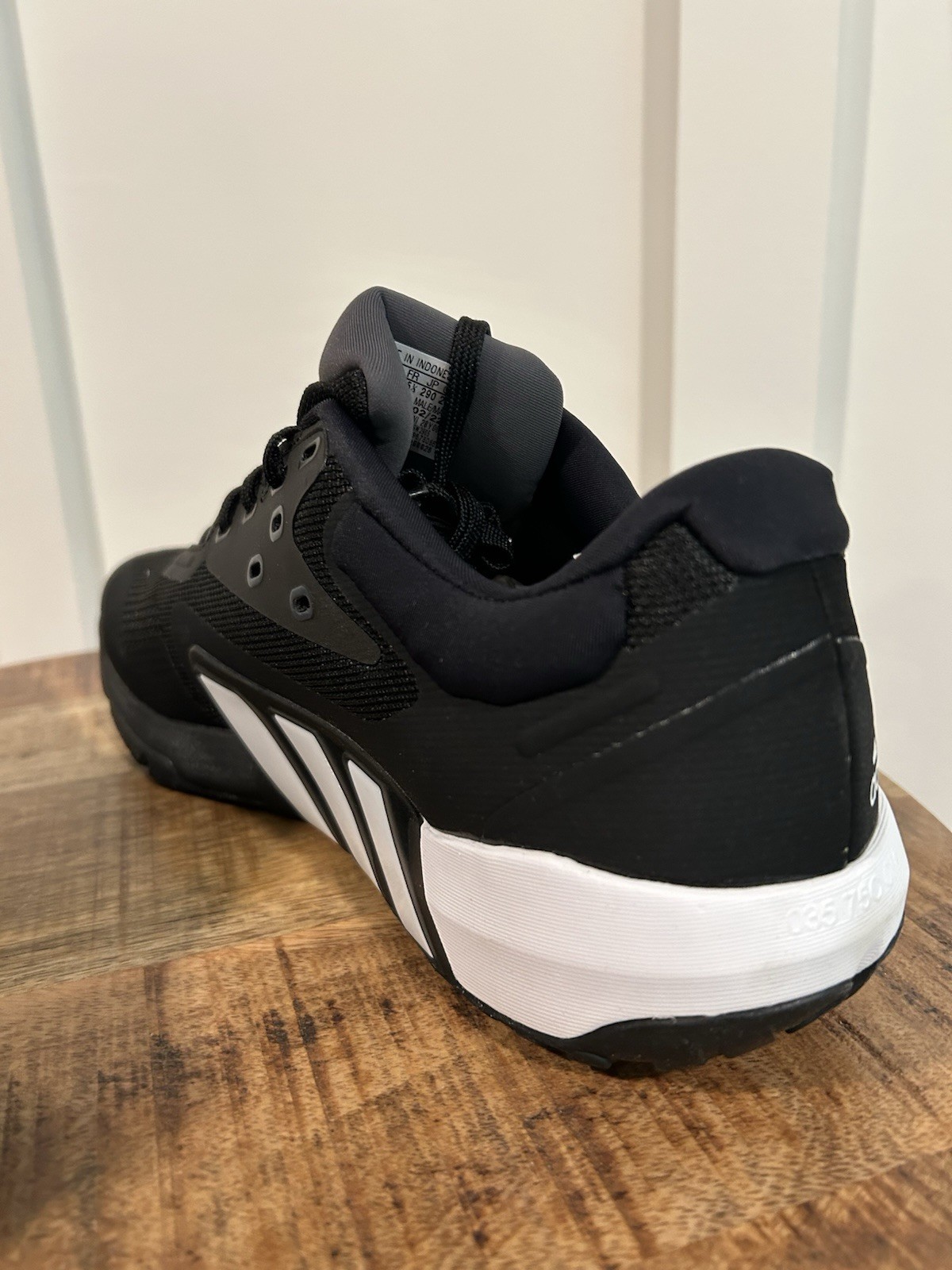 Size 12-Men’s adidas Dropset Cross Training Shoes Black White Brand New