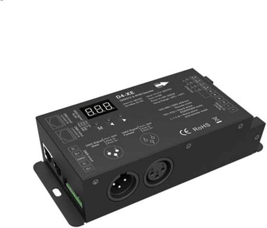 DMX 512 decoder 12v-36v RCM 4ch driver for RGB RGBW LED light clearance sale
