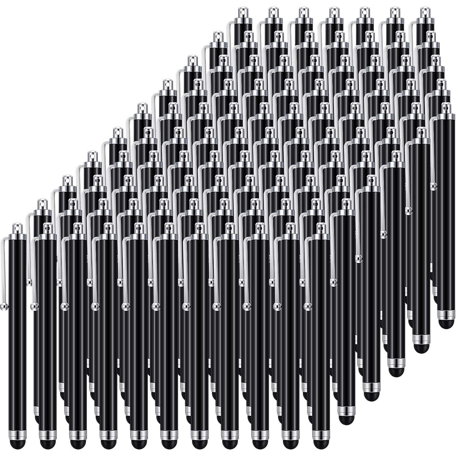 100-Pack Universal Capacitive Stylus Pens for Touch Screens - Compatible with Ta