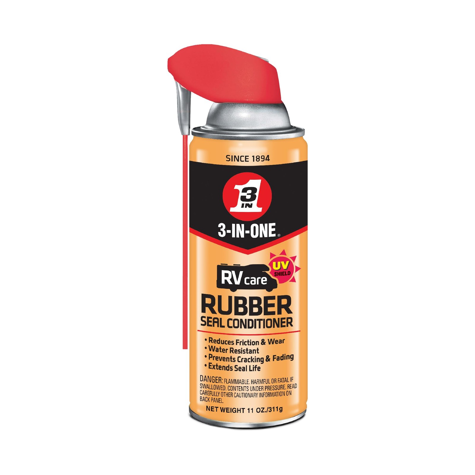 RV Rubber Seal Conditioner Slide Out Lubricant UV Protect Weather Strip 11 oz