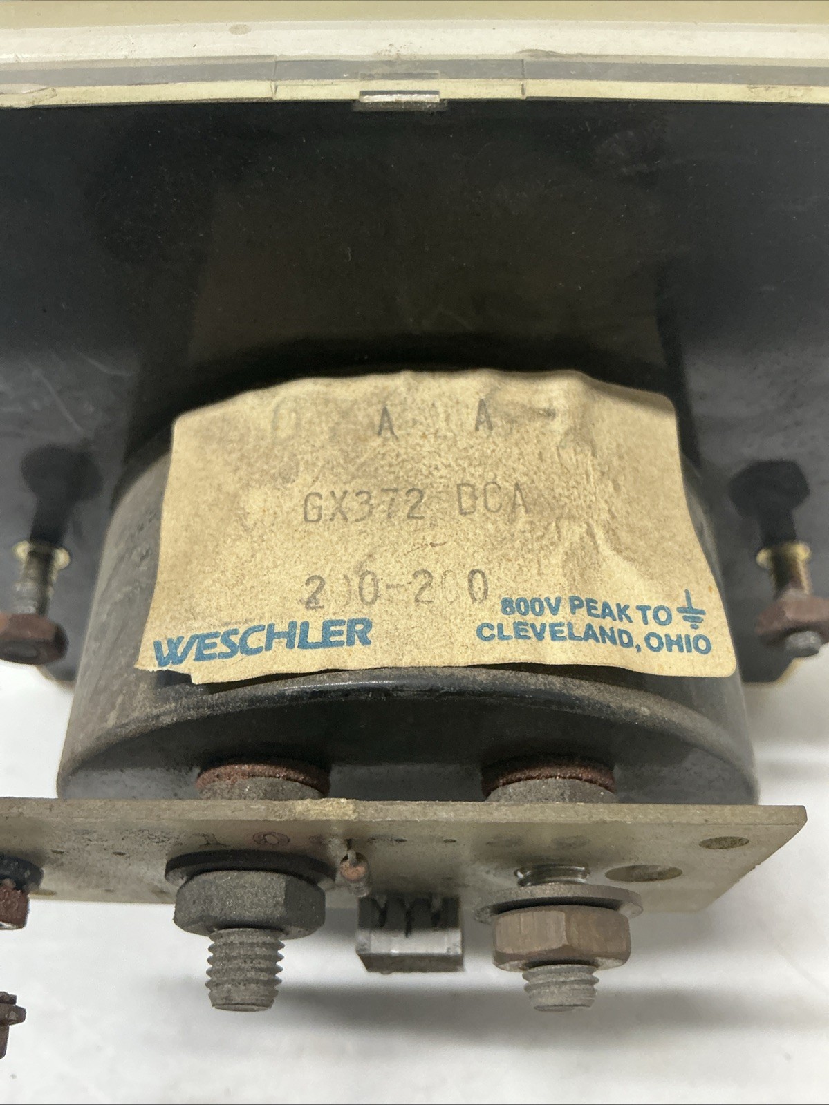 Weschler GX372 DCA DC Ammeter Panel Meter AC-811