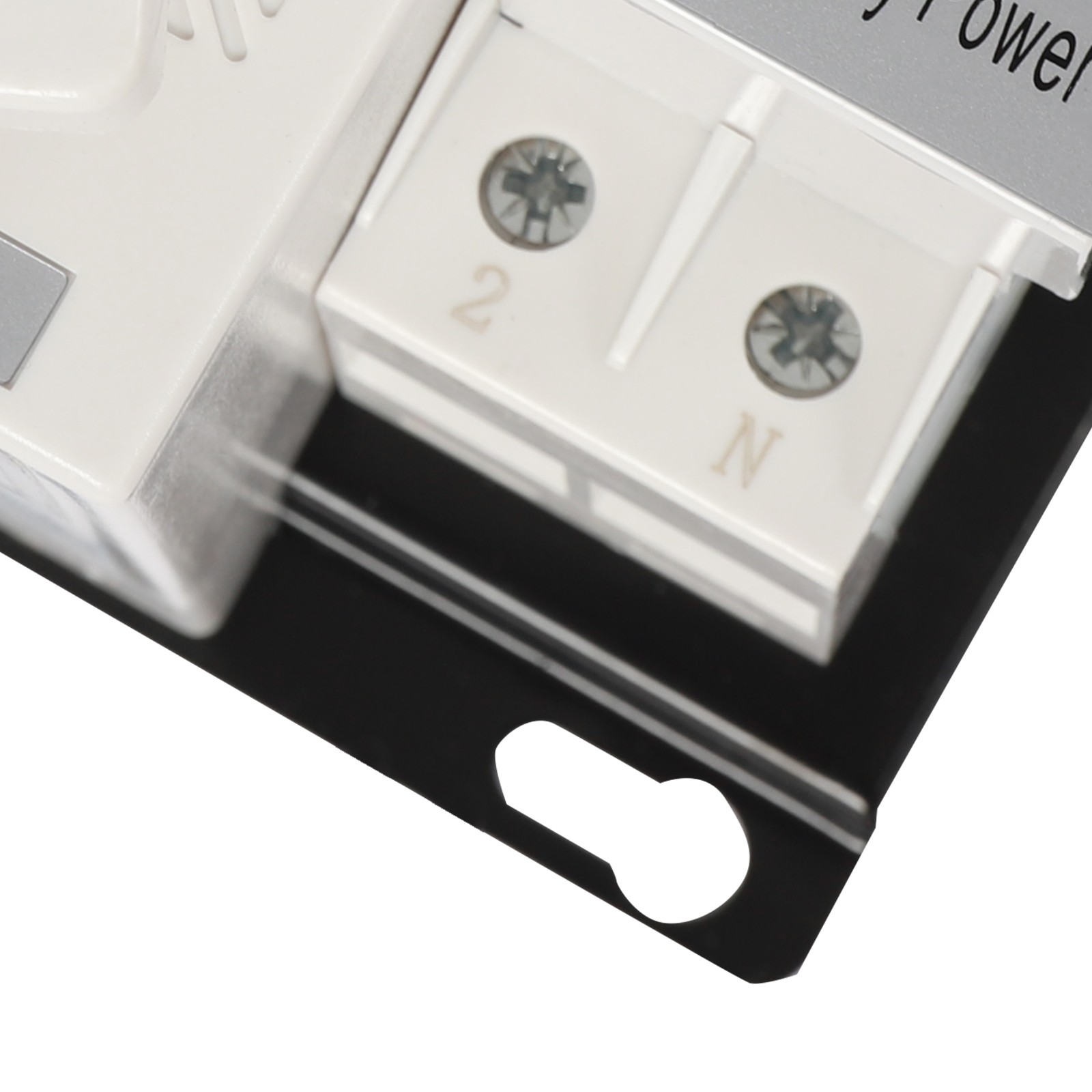 White Dual Power Automatic Transfer Switch Mini Switches Toggle Controller
