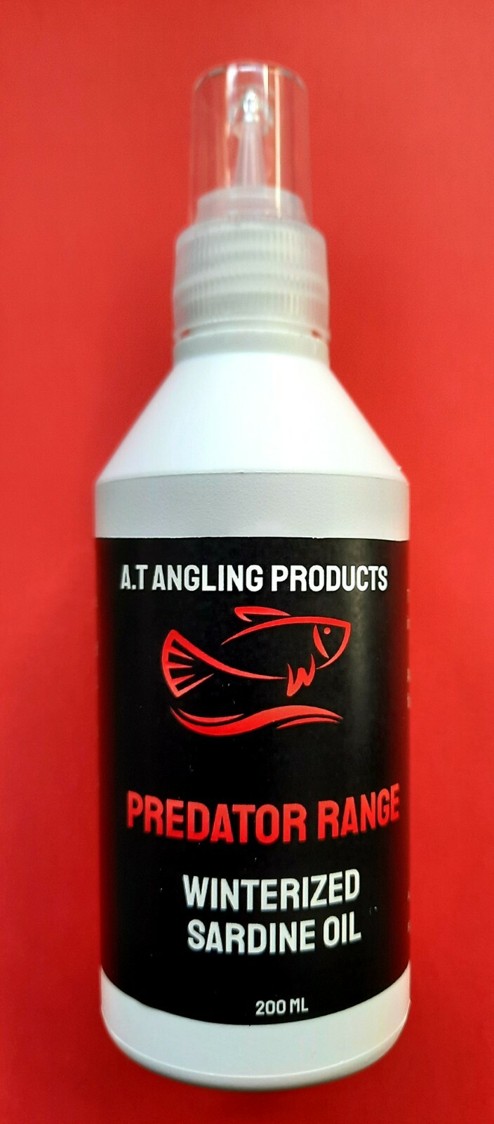 Set of 3 pure sardine pike fishing oils. 600ml. AT Angling Products
