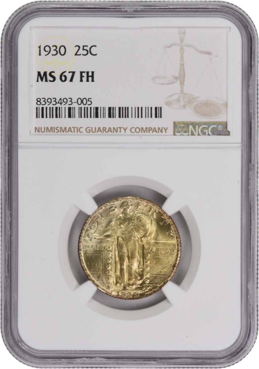 1930 Standing Liberty Silver Quarter MS67FH NGC