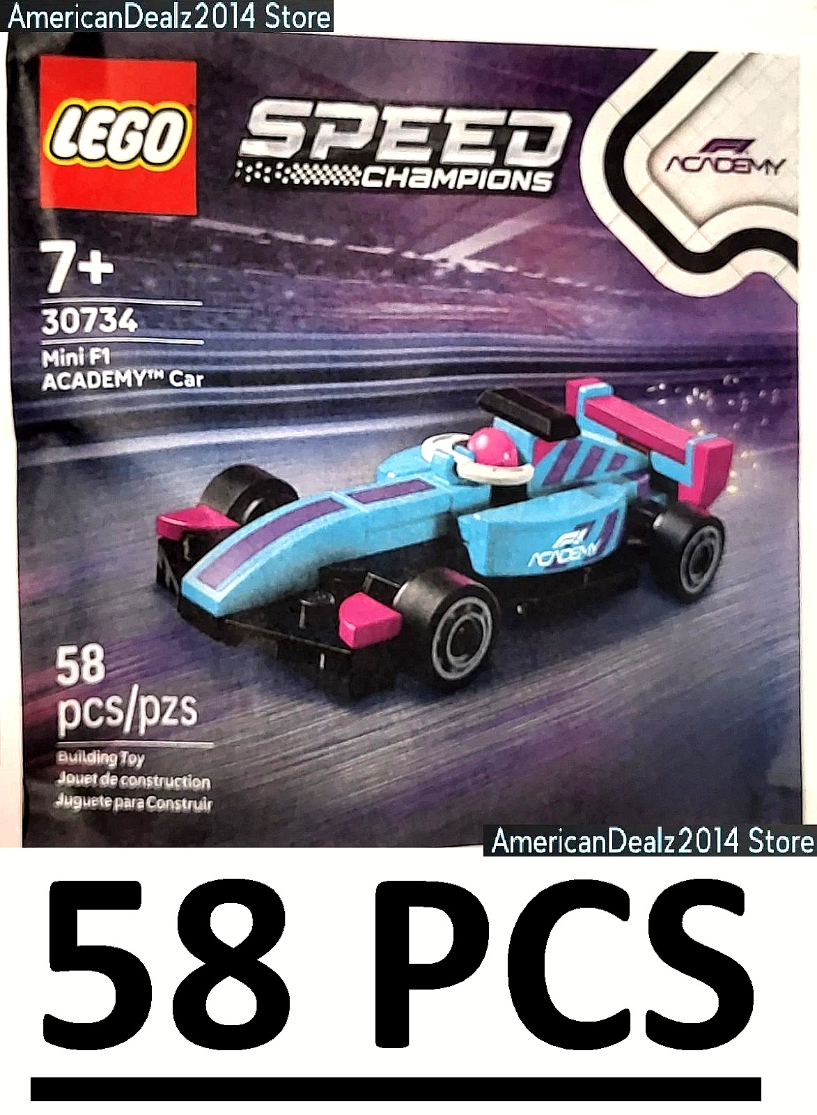 LEGO 30734 Speed Champions Mini F1 ACADEMY Car Building Toy NEW