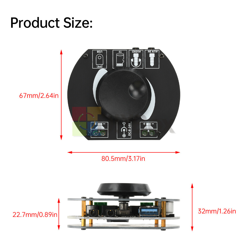 Dual Channel HIFI Digital Stereo Amplifier TPA3116 Bluetooth Amplifier Board AUX