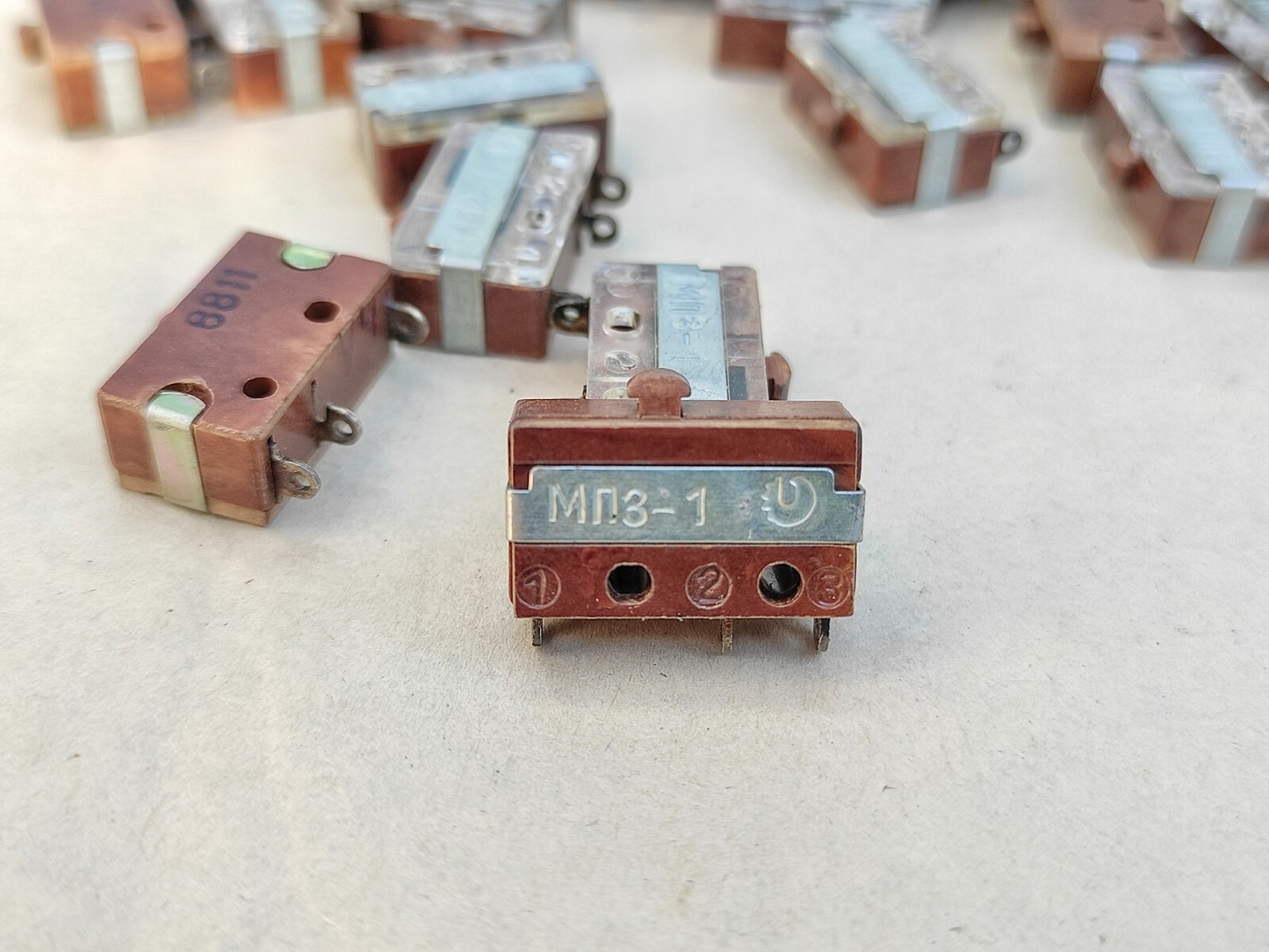 20x MP3-1 USSR Microswitch Silver Plated Contacts NOS