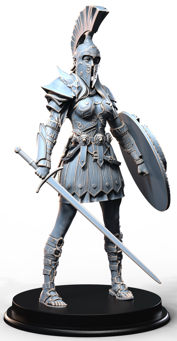 Dungeons & Dragons Playable Character - Female Human Eris -  Spartan, Warrior