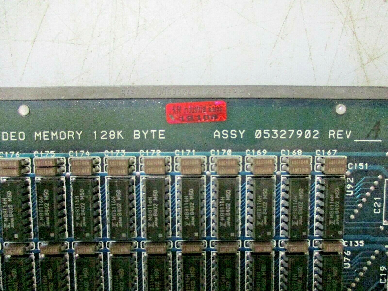 MEASUREX VIDEO MEMORY 128K BYTE BOARD REV A ASSY 05327902