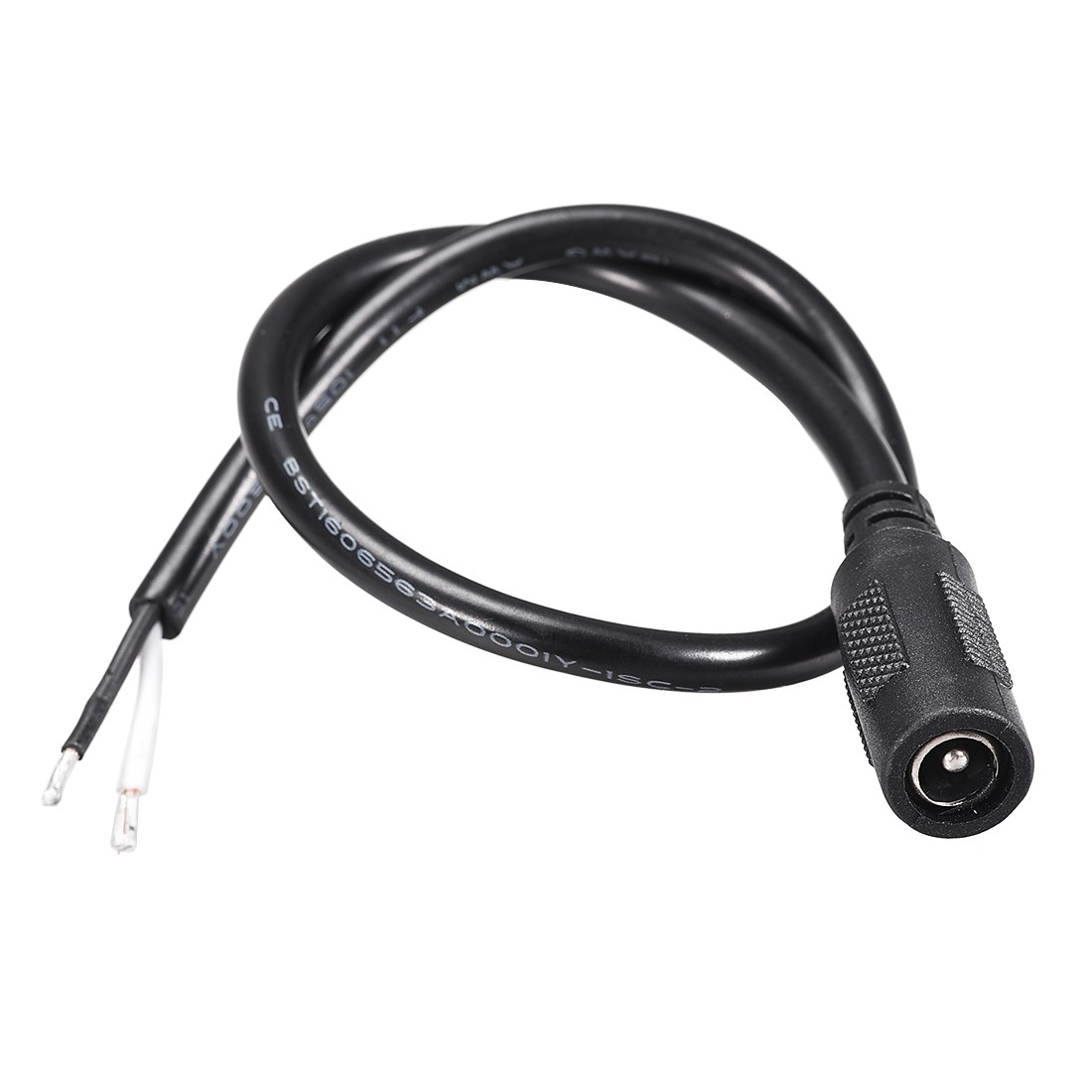 5.5mm x 2.1mm 10A 18AWG 30cm Female Plug Connector Pigtail 2pcs