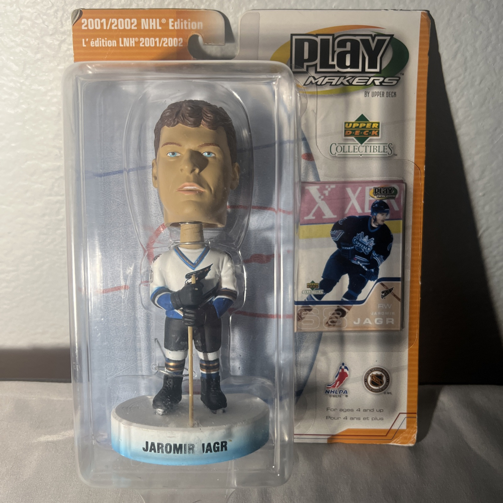 2001/2002 Upper Deck Play Makers Jaromir Jagr Bobble Head Washington Capitals