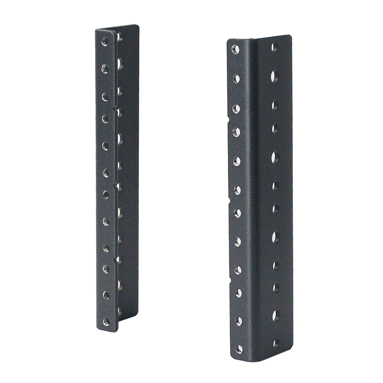 RIVECO 2 PCS 4U Rack Rails, Tapered Holes Mount Rails for 4U, black