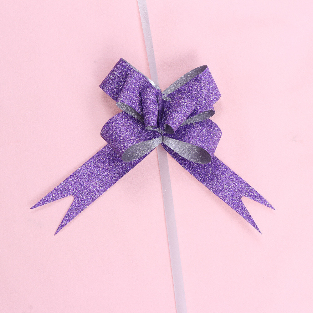 100PCS Pull Bows Gift Wrapping Bows Wreath Bows Metallic Gift Bows