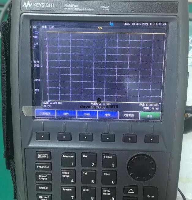 ONE USED Keysight N9923A FIELDFOX RF VECTOR NETWORK ANALYZER 6GHz