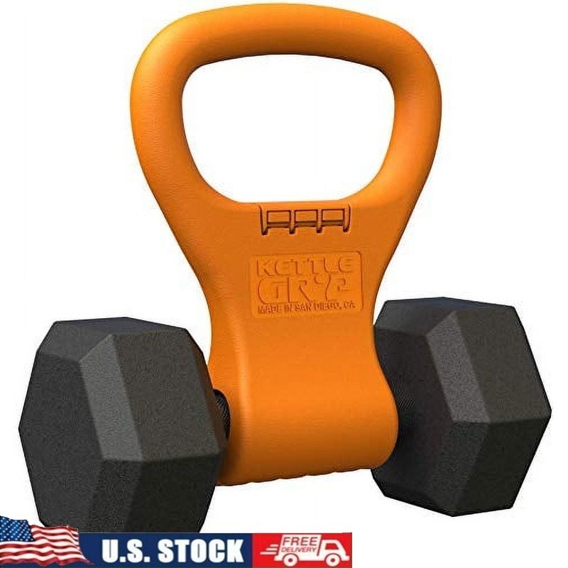 Adjustable Portable Kettlebell Grip Dumbbell Adapter Travel Workout Fitness Gear