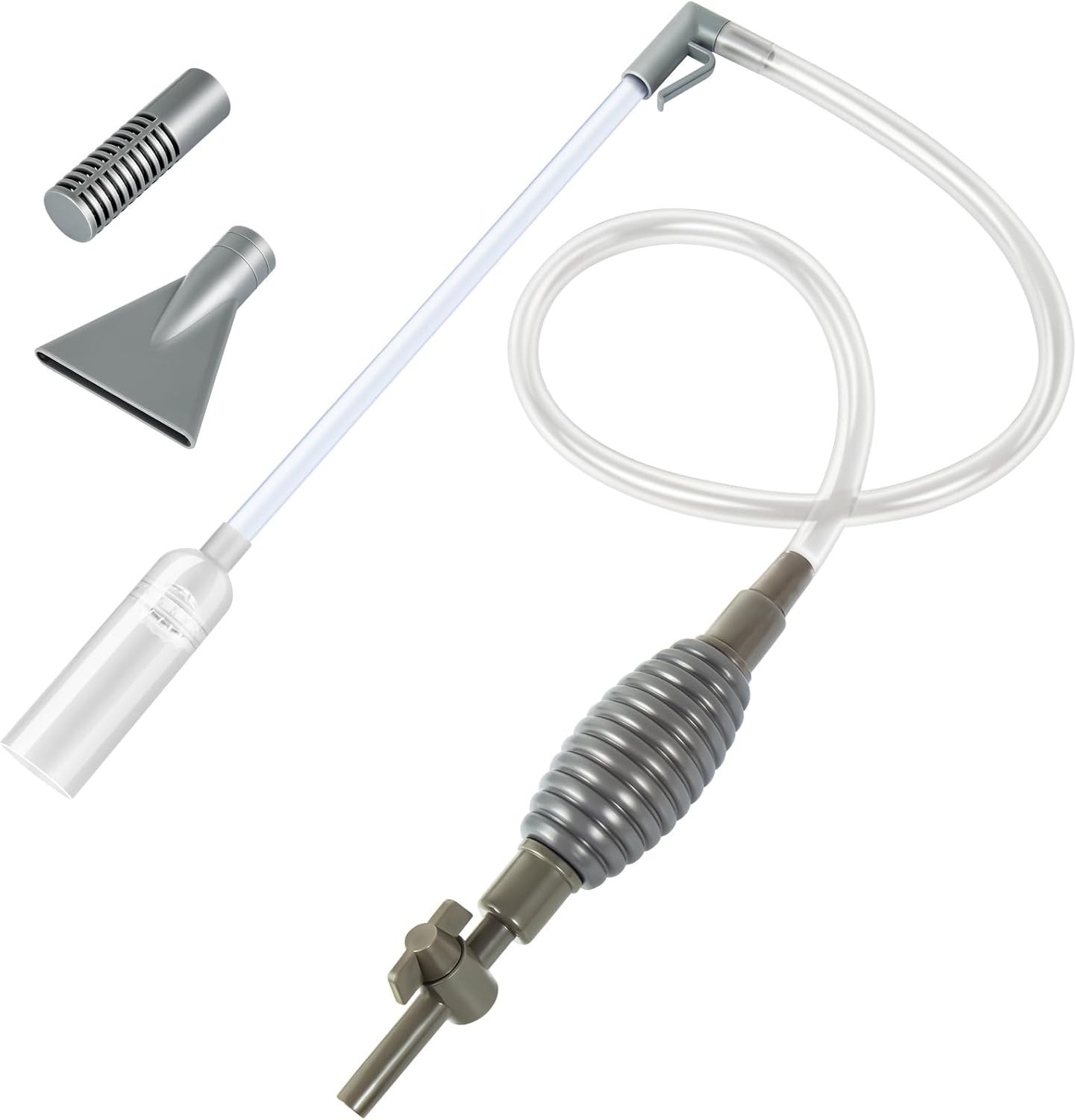 Aquarium Siphon Vacuum Cleaner for Gravel and Sand, Fish Tank Vacuum Cleaner