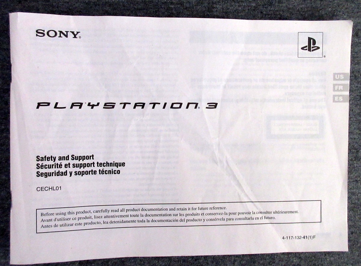 Sony Playstation 3 Original Quick, Safety Manual, Free Issue Insert, Play Beyond