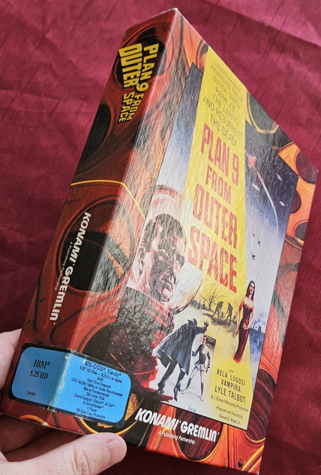 Plan 9 From Outer Space Floppy Discs PC Video Game Konami 1992 Vintage RARE!💻💿