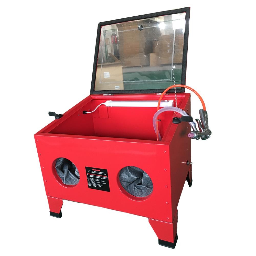Hot New 25 Gallon Sandblast Cabinet Sandblast Gun Gloves & Nozzles 40-80PSI