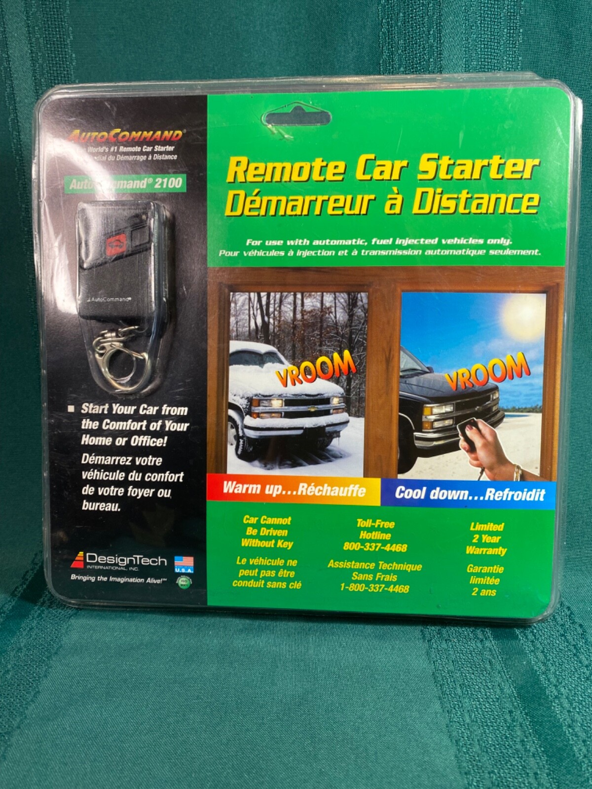 DesignTech Remote Control Car Starter Auto Command NEW Unopened Model #28921