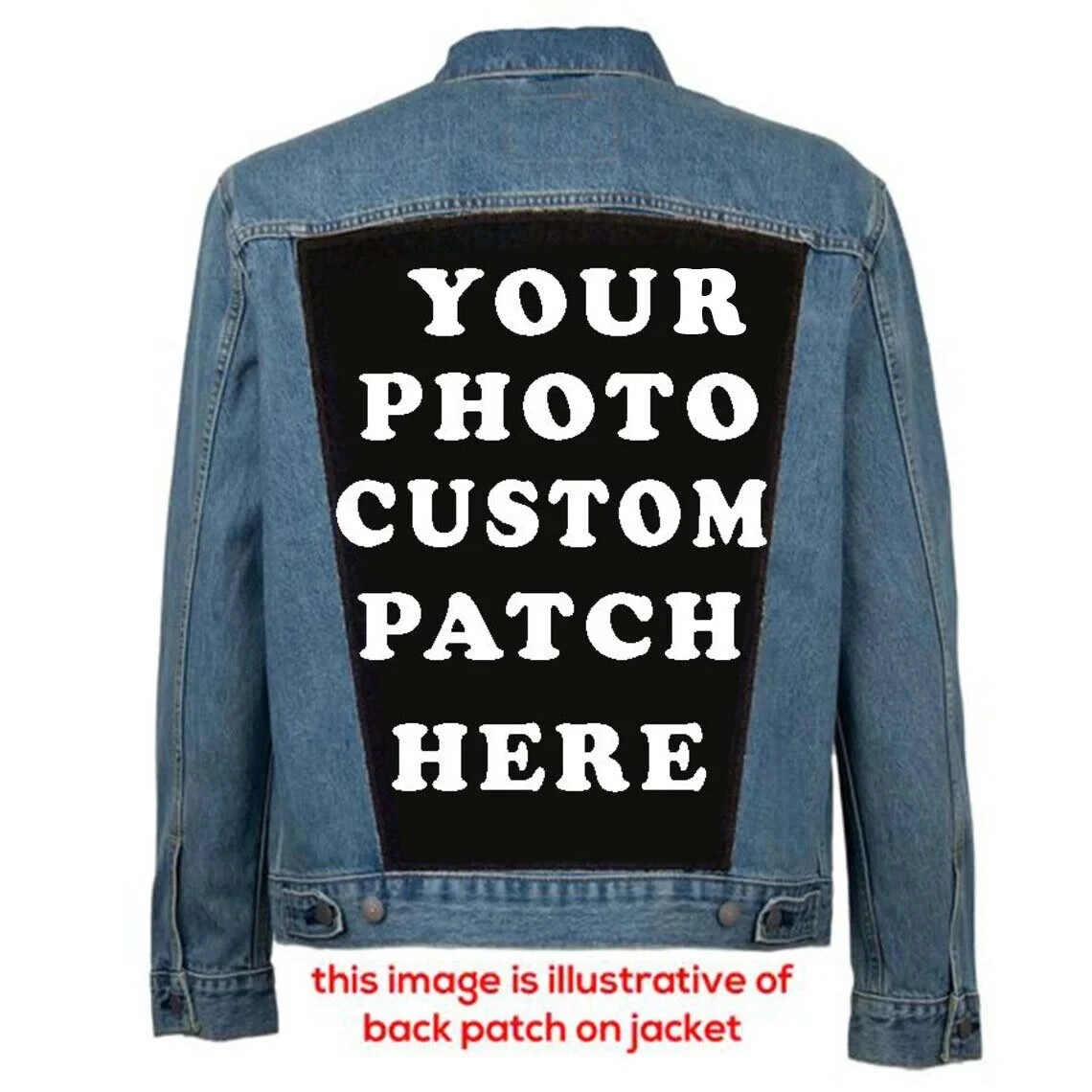 BackPatch, Custom Patch, Photo Patch, Personalized Patch, Back Patch, Patch
