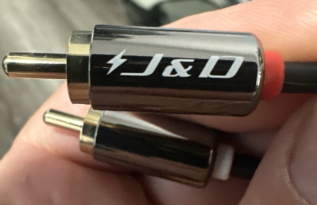 Gold Plated J&D 2 RCA Extension Cable Heavy 3 Feet