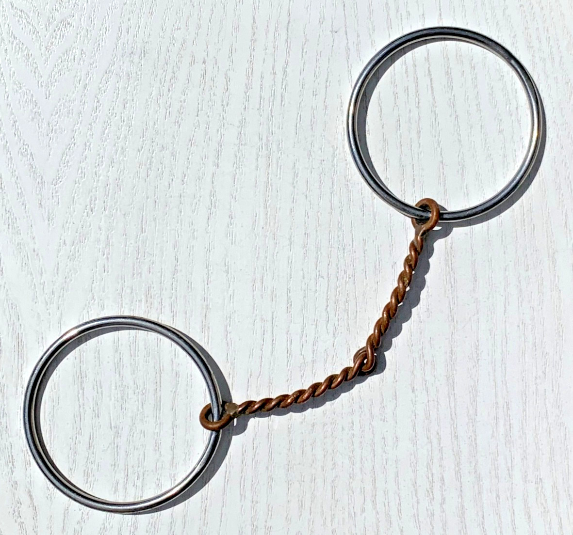 Reinsman Loose Ring Snaffle Bit, 5" Inch WIde Mouth 3/8" Diameter Twisted Copper