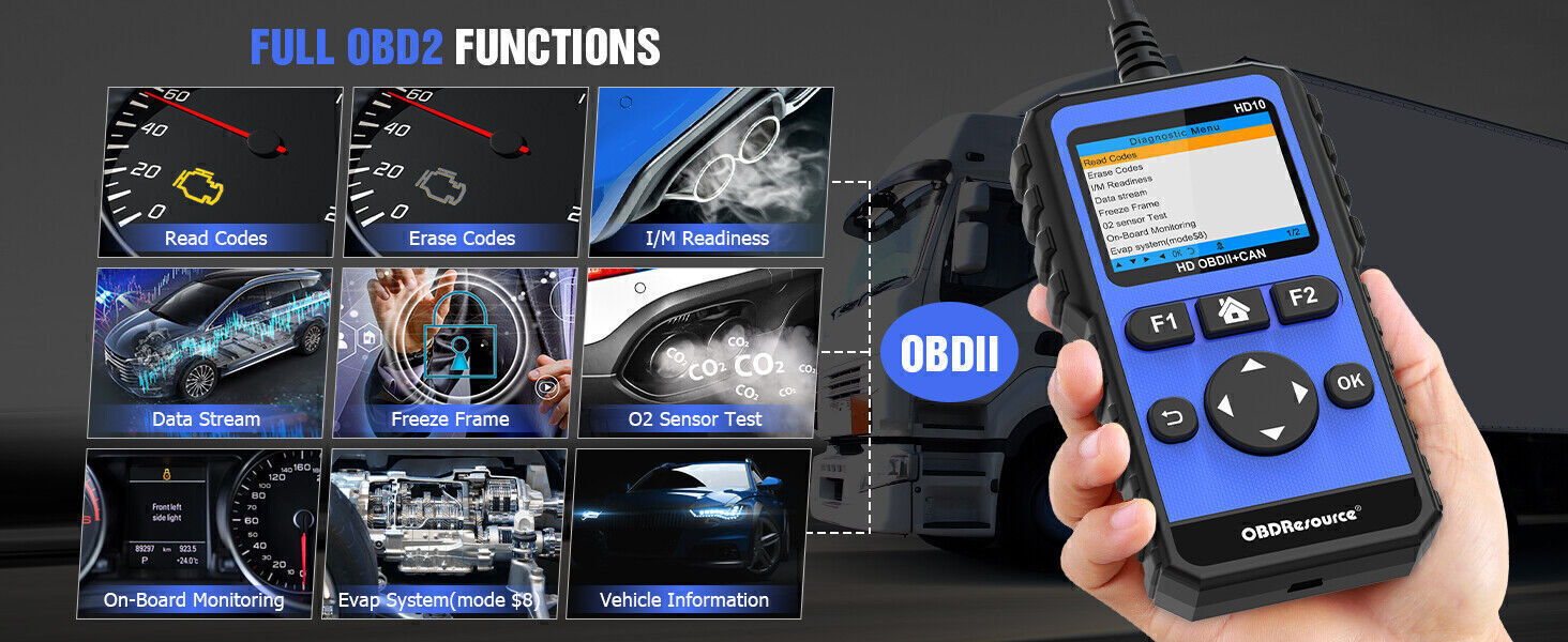 Handheld Code Reader For 99-03 Ford 7.3L Diesel Engine Dodge Ram1500 2500 Pickup